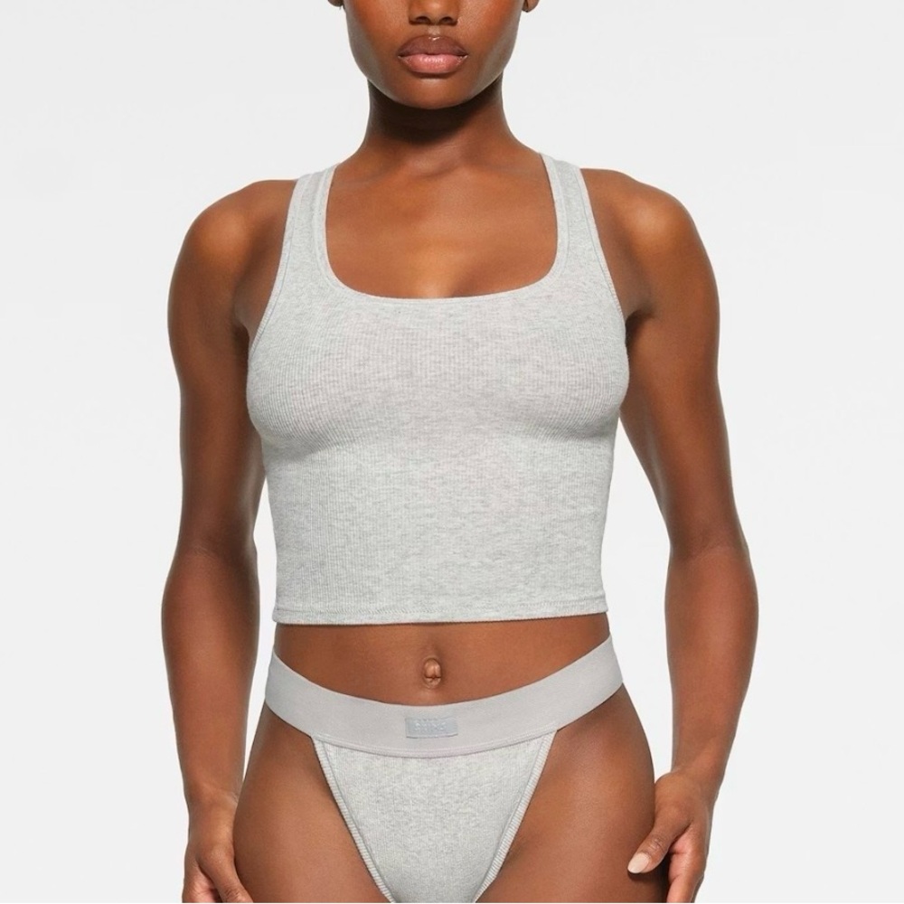 Skims tanks and boxer heather grey XXS - Picture 2 of 5